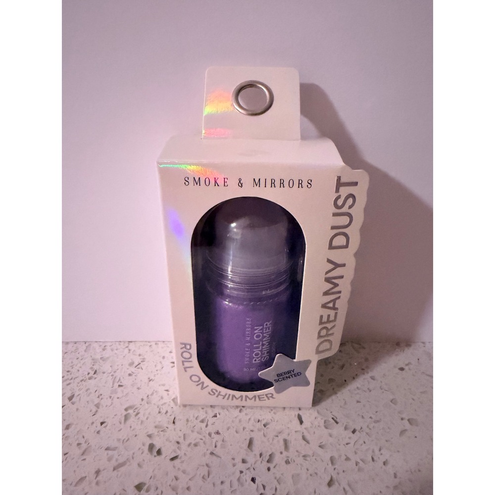 Smoke & Mirrors Dreamy Dust Purple‎ Roll On Shimmer Berry Body Glitter 30ml